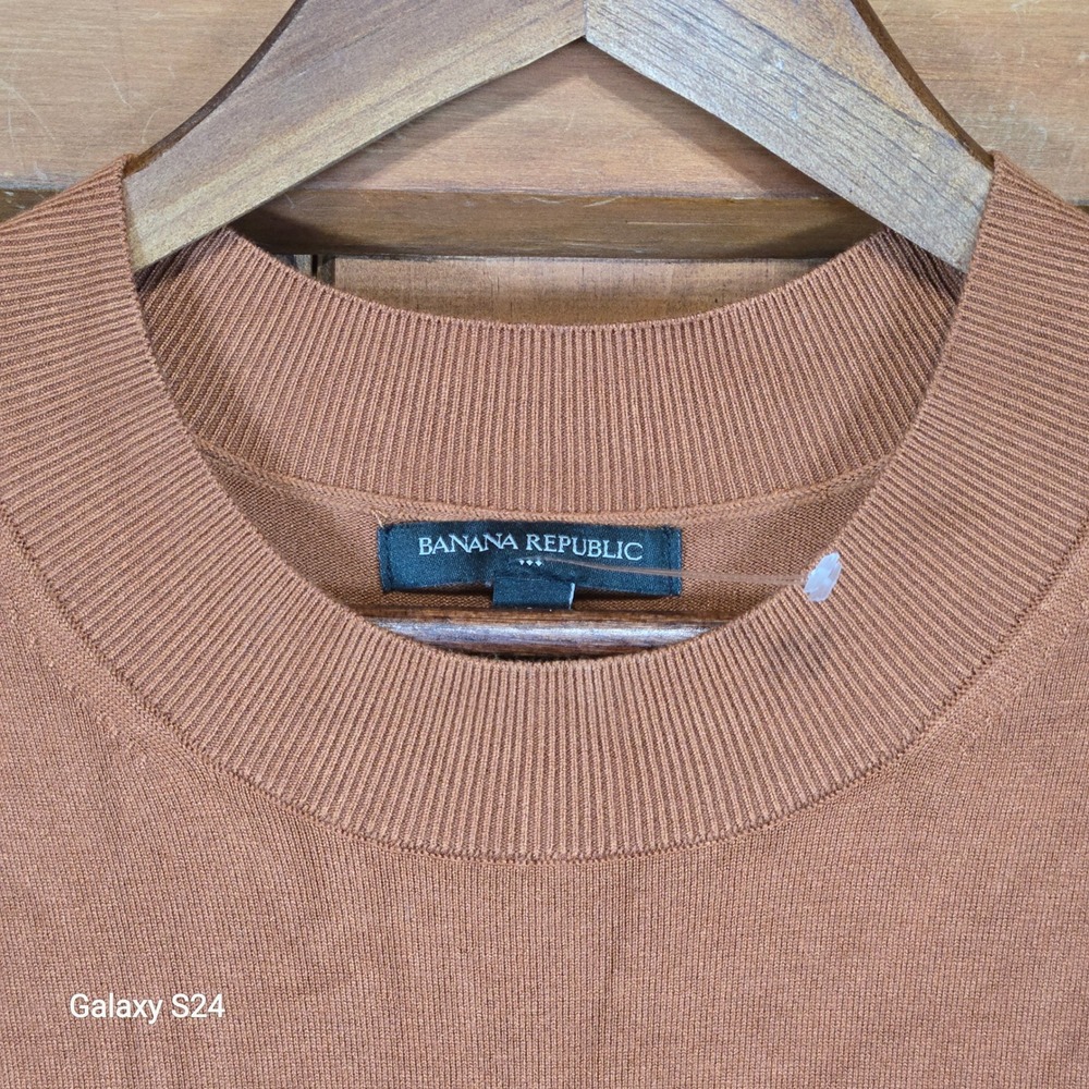 Banana Republic Women Ribbed Knit Long Sleeve‎ Crew Neck Sweater Dress Size S